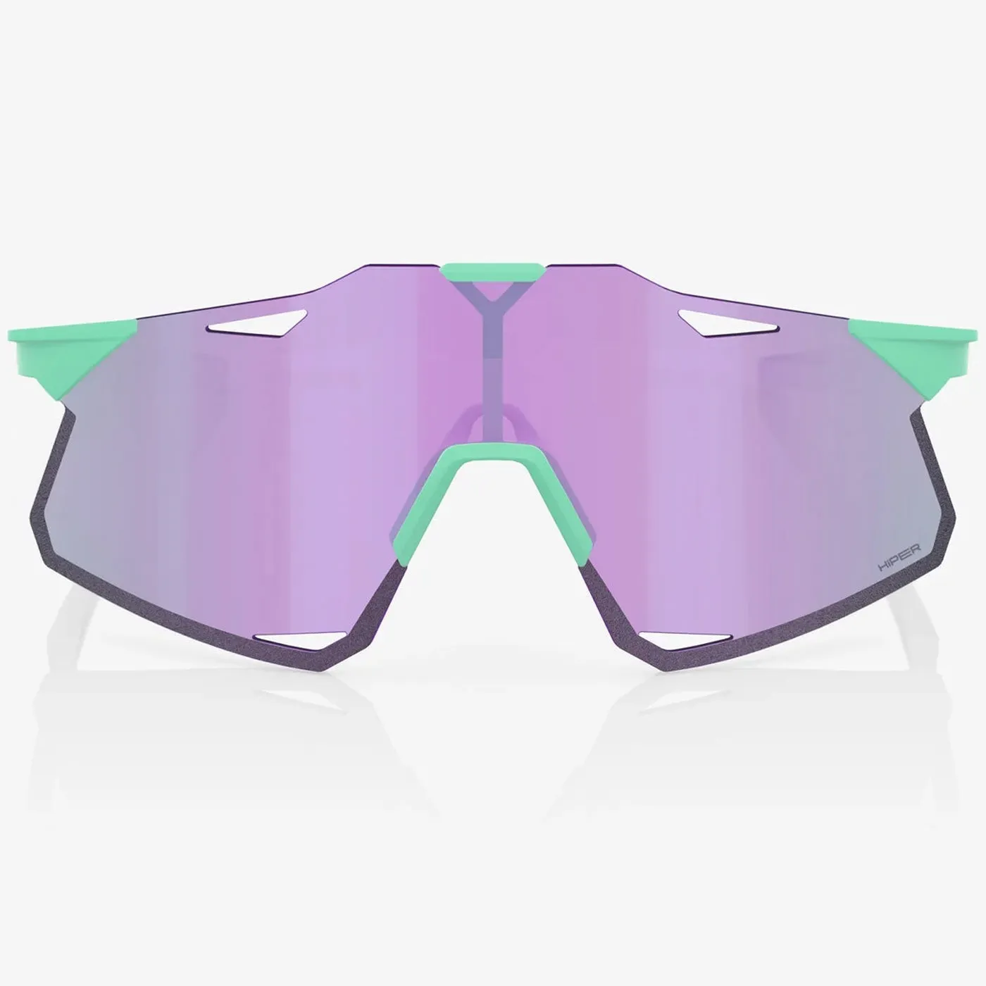 100% Hypercraft sunglasses - Soft Tact Mint HiPER Lavander Mirror