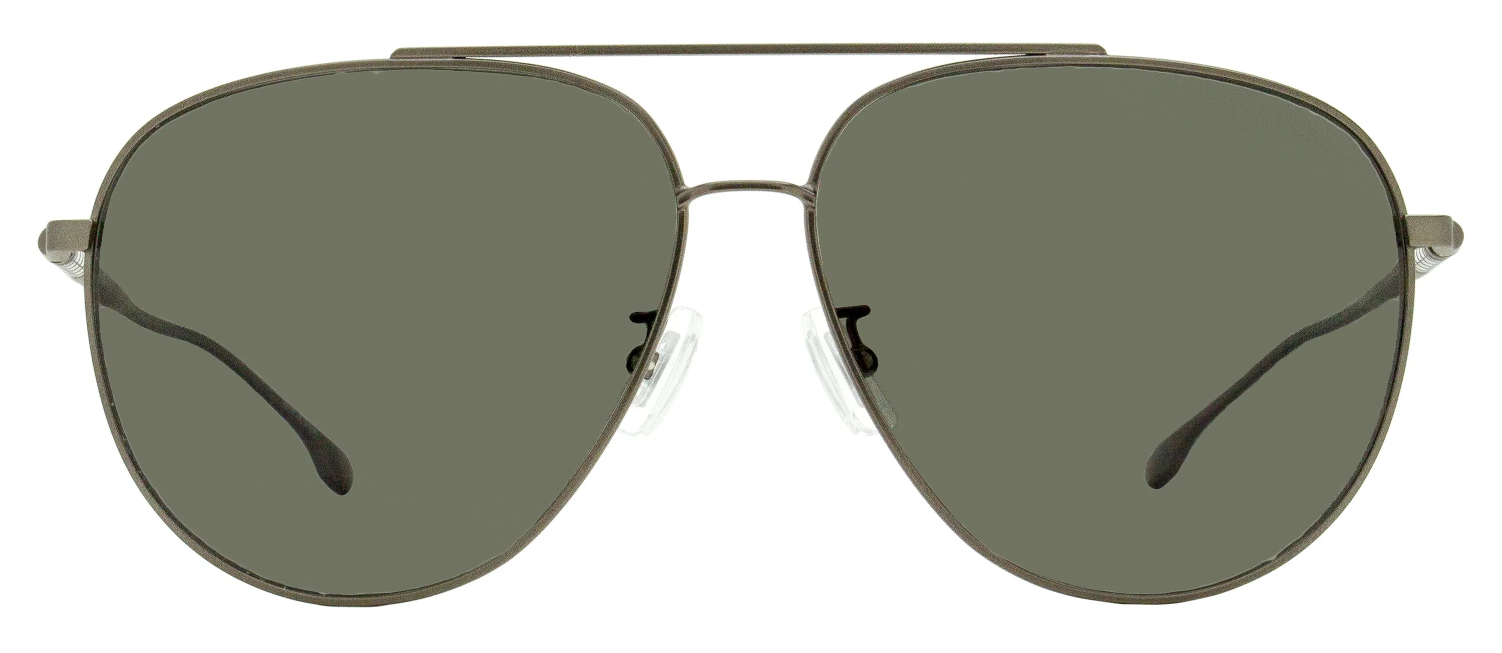 Boss Men's Pilot Polarized Sunglasses B1296FS R80M9 Matte Ruthenium 63mm