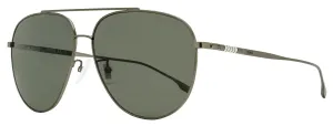 Boss Men's Pilot Polarized Sunglasses B1296FS R80M9 Matte Ruthenium 63mm