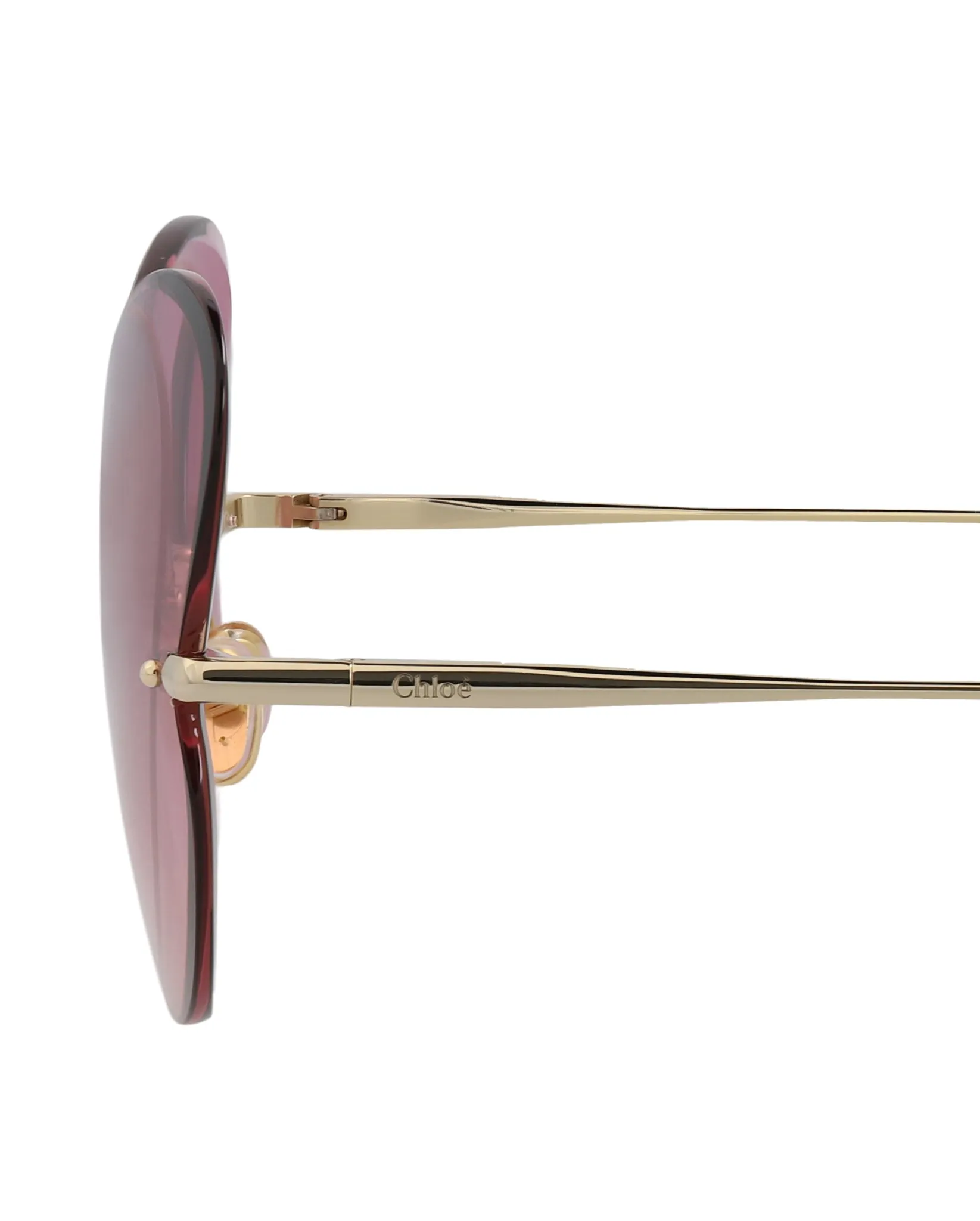 Cat Eye-Frame Metal Sunglasses