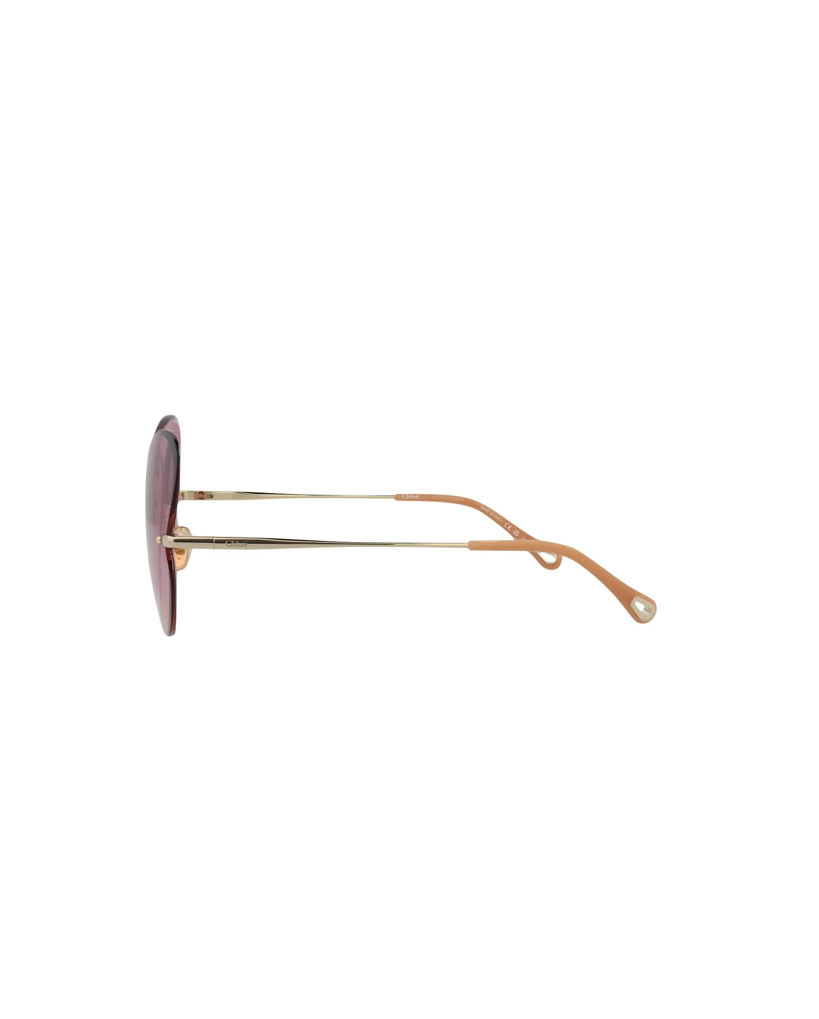 Cat Eye-Frame Metal Sunglasses