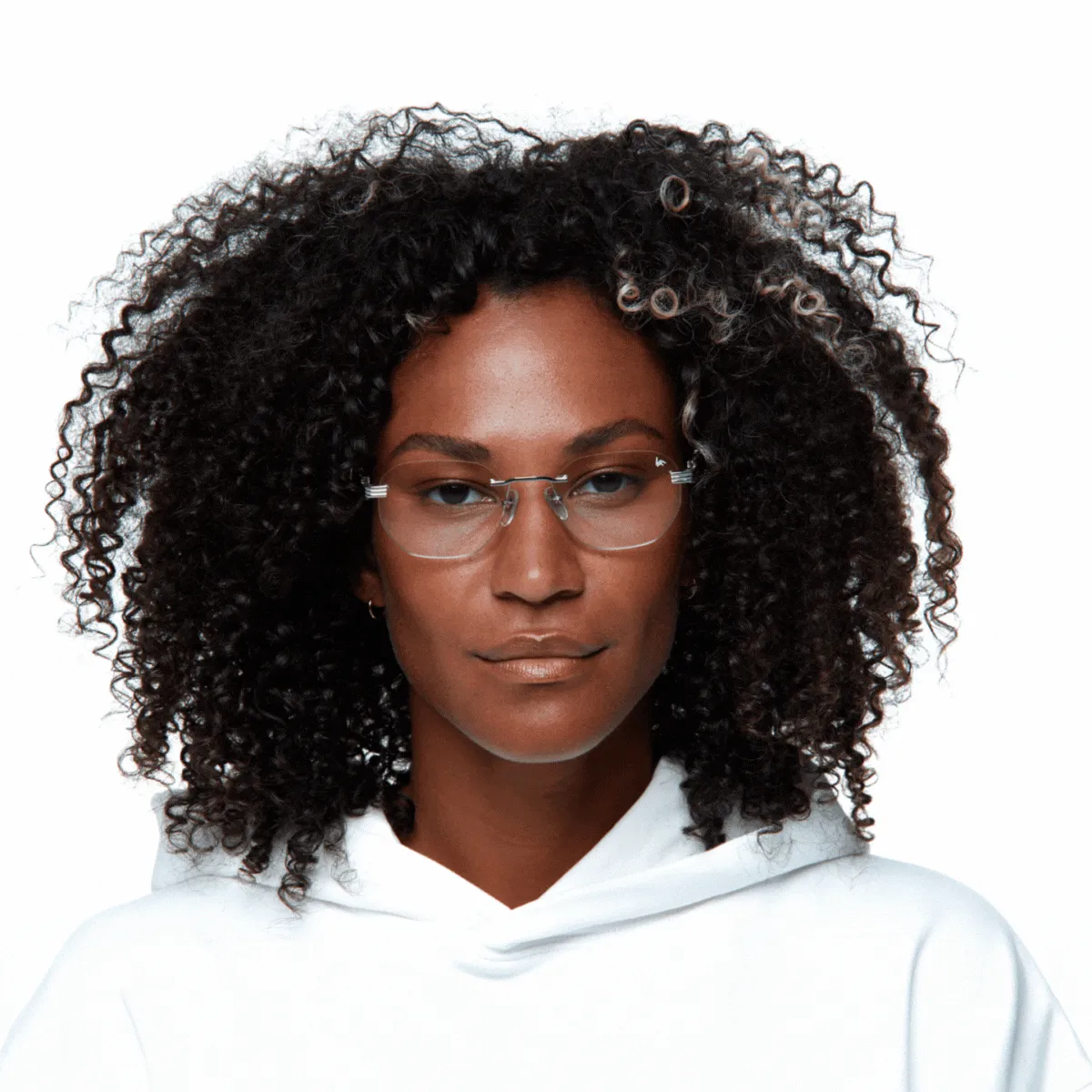 Detroit Player Buffs Rimless Black Buffalo Horn 24KT White Gold