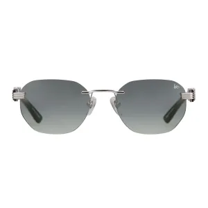 Detroit Player Buffs Rimless Black Buffalo Horn 24KT White Gold