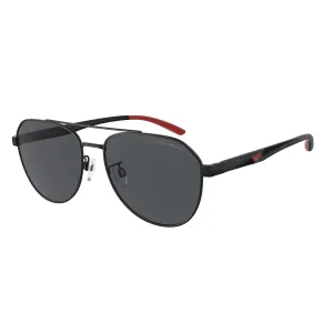 Men's 0Ea2129D Sunglasses In Matte Black/grey
