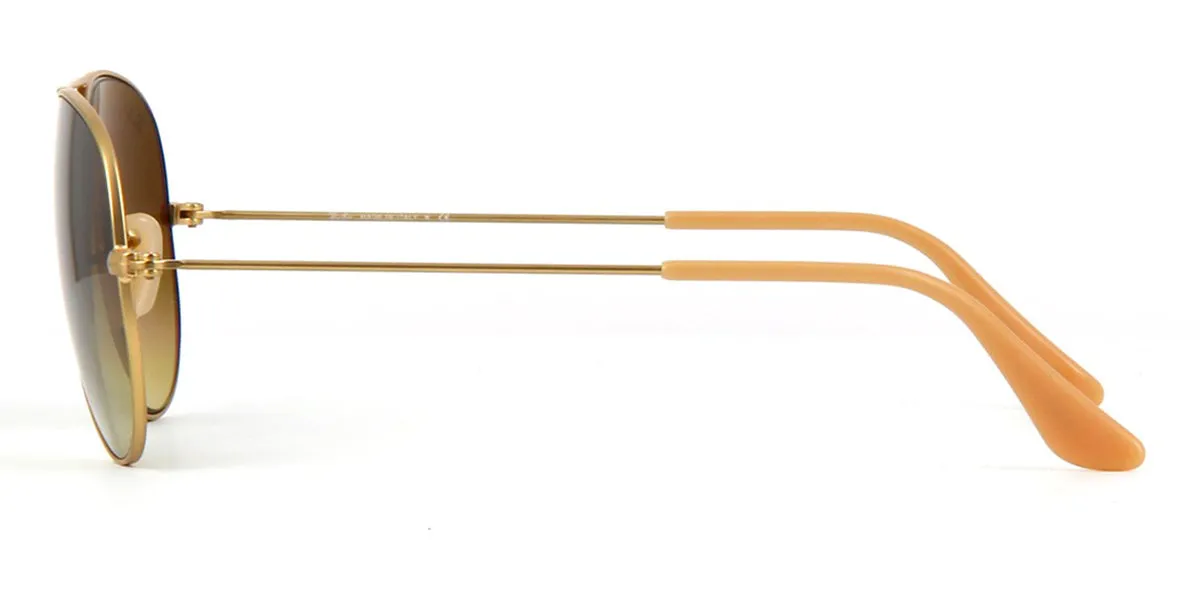 Ray-Ban Aviator 3025 112/85 Gold/Dark Brown Gradient - As Seen On Angelina Jolie & Gemma Owen