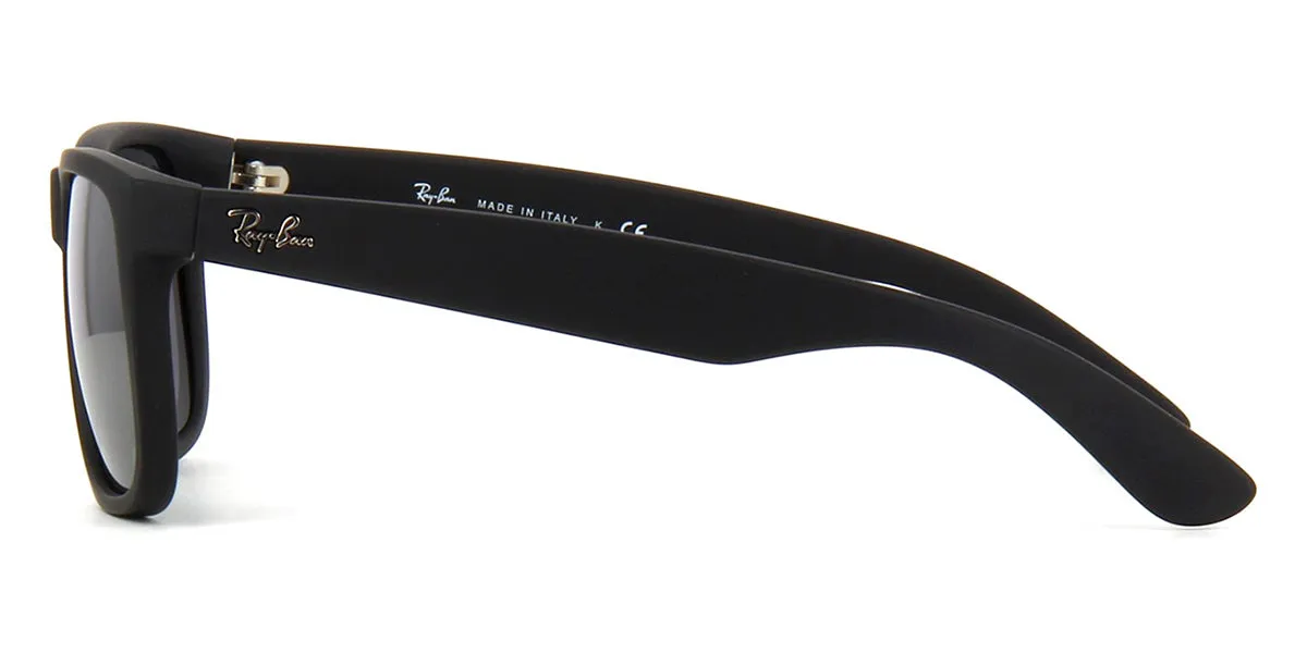 Ray-Ban Justin 4165  Black/Silver Mirror 622/6G - As Seen On KJ Apa