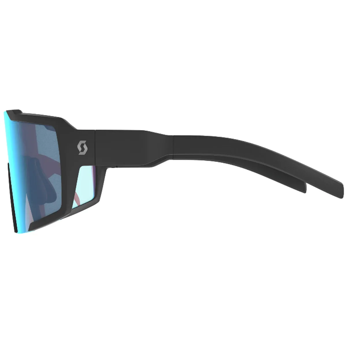 Scott Shield sunglasses - Black blue chrome
