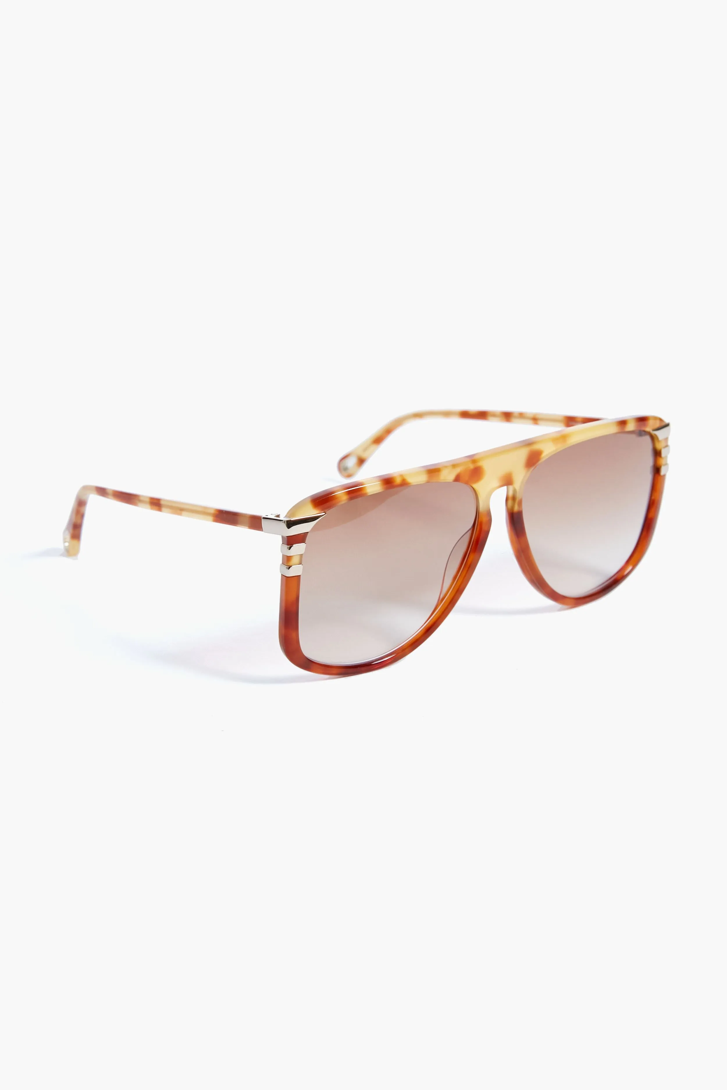 Shiny Light Havana West Sunglasses