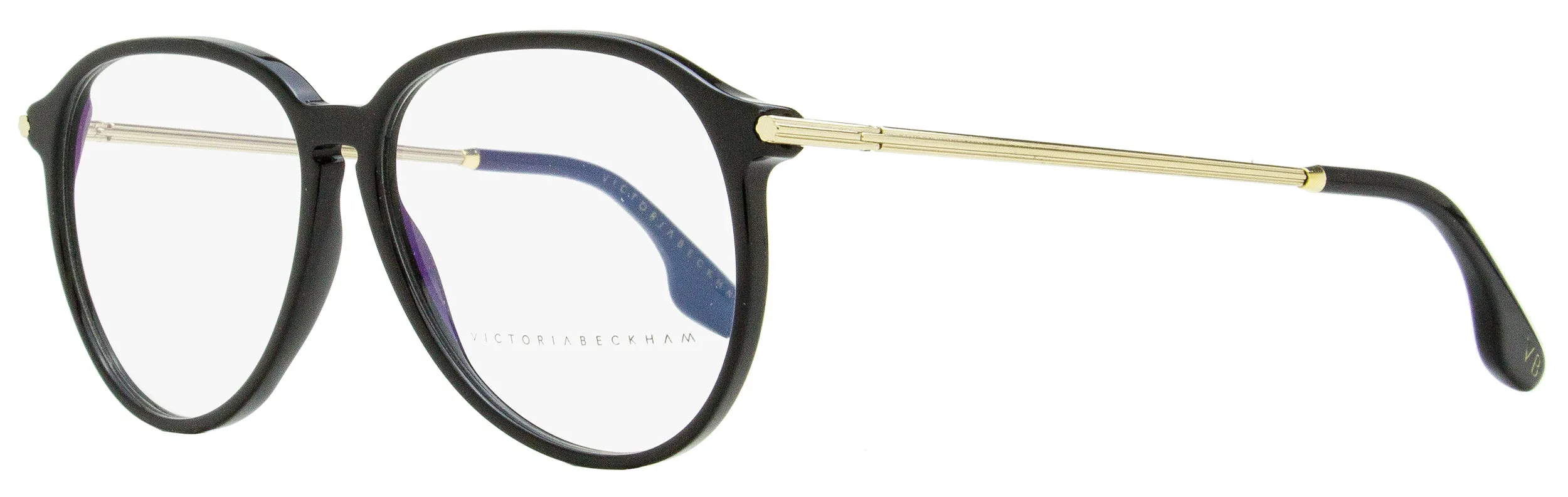 Victoria Beckham Women's Aviator Eyeglasses VB2606 001 Black/Gold 57mm
